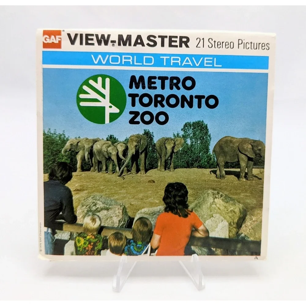 1976 View-Master Metro Toronto Zoo Canada 3 Reel Packet
